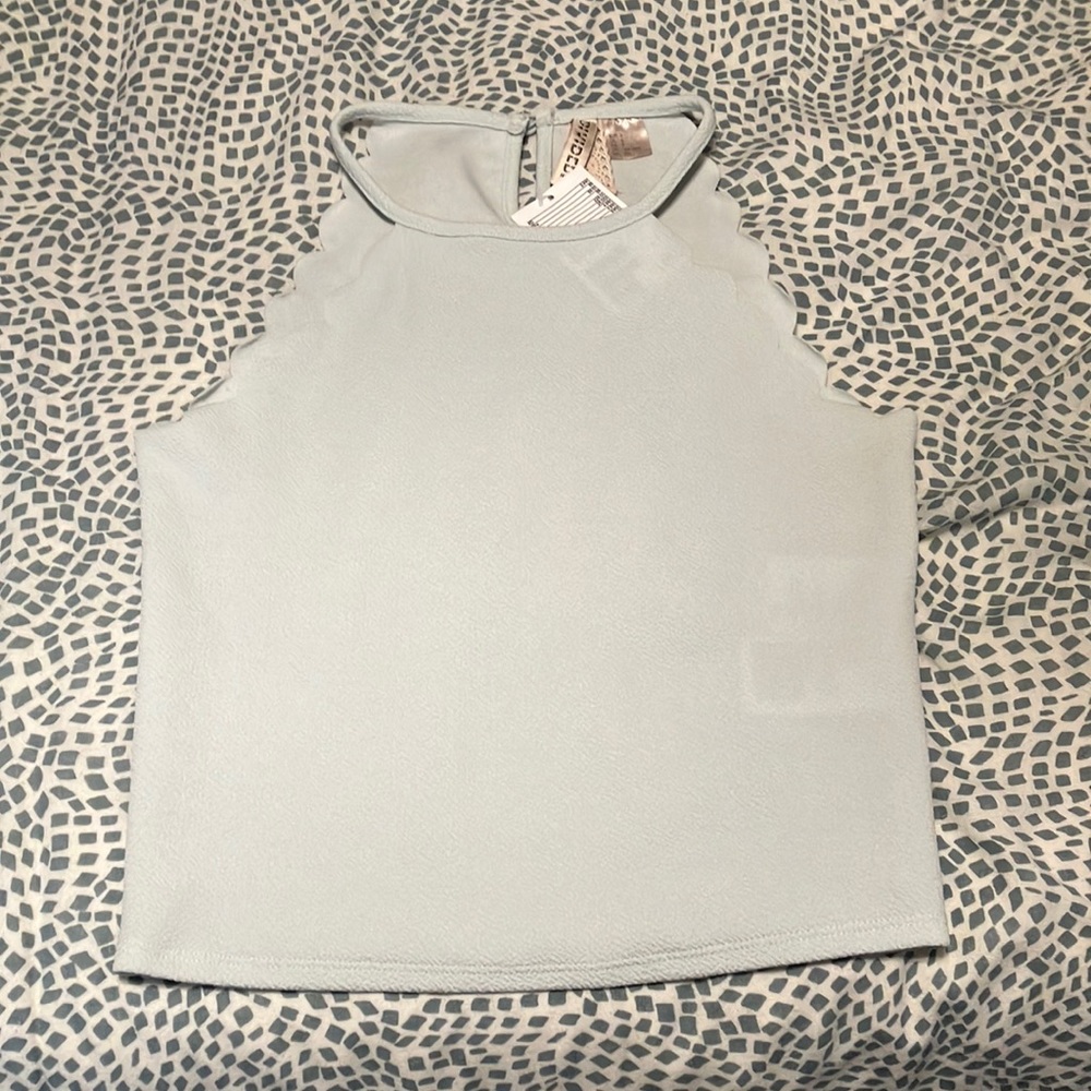 NWT H&M Divided Light Mint Crop Top